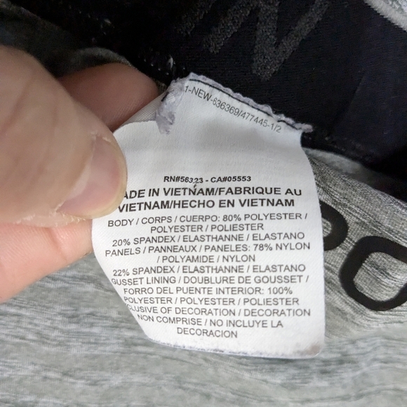 Nike Pro Women's Medium Heather Gray Dri-Fit Crop Tight Fit Training Tights - Picture 7 of 10